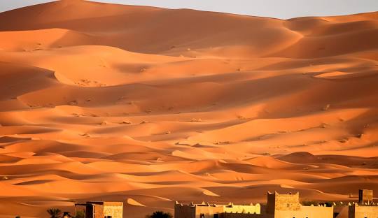 Merzouga desert camp scenery
